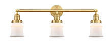  205-SG-G181S - Canton - 3 Light - 30 inch - Satin Gold - Bath Vanity Light