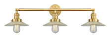  205-SG-G2 - Halophane - 3 Light - 33 inch - Satin Gold - Bath Vanity Light