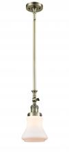  206-AB-G191 - Bellmont - 1 Light - 6 inch - Antique Brass - Stem Hung - Mini Pendant