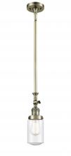  206-AB-G314 - Dover - 1 Light - 5 inch - Antique Brass - Stem Hung - Mini Pendant