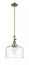 Innovations Lighting 206-AB-G713-L - Bell - 1 Light - 12 inch - Antique Brass - Stem Hung - Mini Pendant