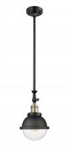  206-BAB-HFS-62-BK - Hampden - 1 Light - 7 inch - Black Antique Brass - Stem Hung - Mini Pendant