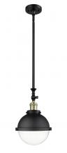  206-BAB-HFS-82-BK - Hampden - 1 Light - 9 inch - Black Antique Brass - Stem Hung - Mini Pendant