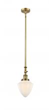  206-BB-G661-7 - Bullet - 1 Light - 7 inch - Brushed Brass - Stem Hung - Mini Pendant