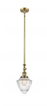  206-BB-G664-7 - Bullet - 1 Light - 7 inch - Brushed Brass - Stem Hung - Mini Pendant