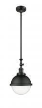 Innovations Lighting 206-BK-HFS-84-BK - Hampden - 1 Light - 9 inch - Matte Black - Stem Hung - Mini Pendant