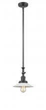  206-OB-G1 - Halophane - 1 Light - 9 inch - Oil Rubbed Bronze - Stem Hung - Mini Pendant