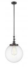 Innovations Lighting 206-OB-G202-14 - Beacon - 1 Light - 12 inch - Oil Rubbed Bronze - Stem Hung - Mini Pendant