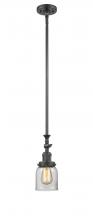  206-OB-G52 - Bell - 1 Light - 5 inch - Oil Rubbed Bronze - Stem Hung - Mini Pendant