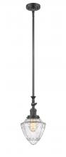  206-OB-G664-7 - Bullet - 1 Light - 7 inch - Oil Rubbed Bronze - Stem Hung - Mini Pendant