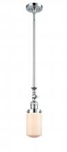  206-PC-G311 - Dover - 1 Light - 5 inch - Polished Chrome - Stem Hung - Mini Pendant