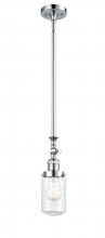  206-PC-G312 - Dover - 1 Light - 5 inch - Polished Chrome - Stem Hung - Mini Pendant