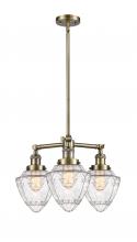 Innovations Lighting 207-AB-G664-7 - Bullet - 3 Light - 20 inch - Antique Brass - Stem Hung - Chandelier