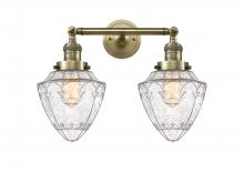  208-AB-G664-7 - Bullet - 2 Light - 18 inch - Antique Brass - Bath Vanity Light