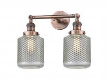  208-AC-G262 - Stanton - 2 Light - 16 inch - Antique Copper - Bath Vanity Light