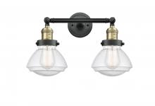  208-BAB-G324 - Olean - 2 Light - 17 inch - Black Antique Brass - Bath Vanity Light