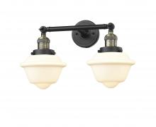  208-BAB-G531 - Oxford - 2 Light - 17 inch - Black Antique Brass - Bath Vanity Light