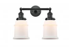  208-BK-G181 - Canton - 2 Light - 17 inch - Matte Black - Bath Vanity Light