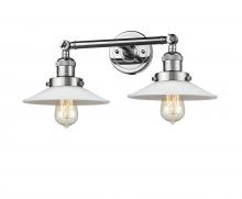  208-PC-G1 - Halophane - 2 Light - 18 inch - Polished Chrome - Bath Vanity Light