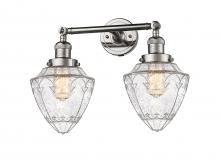  208-PN-G664-7 - Bullet - 2 Light - 18 inch - Polished Nickel - Bath Vanity Light