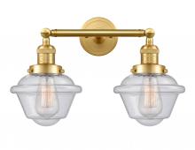  208-SG-G534 - Oxford - 2 Light - 17 inch - Satin Gold - Bath Vanity Light