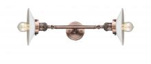  208L-AC-G1 - Halophane - 2 Light - 9 inch - Antique Copper - Bath Vanity Light