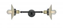  208L-BAB-G2-LED - Halophane - 2 Light - 9 inch - Black Antique Brass - Bath Vanity Light