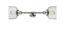 Innovations Lighting 208L-PN-G74-LED - Bell - 2 Light - 8 inch - Polished Nickel - Bath Vanity Light