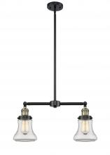  209-BAB-G192 - Bellmont - 2 Light - 21 inch - Black Antique Brass - Stem Hung - Island Light