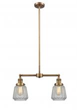  209-BB-G142 - Chatham - 2 Light - 21 inch - Brushed Brass - Stem Hung - Island Light