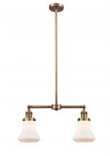  209-BB-G191 - Bellmont - 2 Light - 21 inch - Brushed Brass - Stem Hung - Island Light