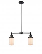 Innovations Lighting 209-BK-G311 - Dover - 2 Light - 21 inch - Matte Black - Stem Hung - Island Light