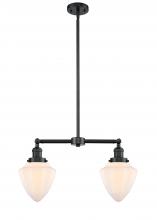  209-OB-G661-7 - Bullet - 2 Light - 24 inch - Oil Rubbed Bronze - Stem Hung - Island Light