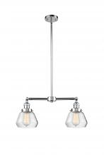  209-PC-G172 - Fulton - 2 Light - 21 inch - Polished Chrome - Stem Hung - Island Light