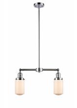  209-PC-G311 - Dover - 2 Light - 21 inch - Polished Chrome - Stem Hung - Island Light