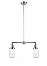  209-PC-G314 - Dover - 2 Light - 21 inch - Polished Chrome - Stem Hung - Island Light