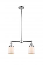  209-PC-G51-LED - Bell - 2 Light - 21 inch - Polished Chrome - Stem Hung - Island Light