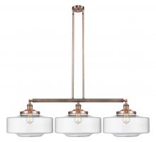  213-AC-G692-16 - Bridgeton - 3 Light - 50 inch - Antique Copper - Stem Hung - Island Light