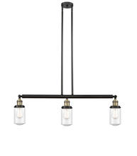 Innovations Lighting 213-BAB-G314 - Dover - 3 Light - 37 inch - Black Antique Brass - Stem Hung - Island Light