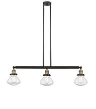  213-BAB-G324 - Olean - 3 Light - 39 inch - Black Antique Brass - Stem Hung - Island Light