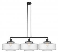  213-BK-G694-16 - Bridgeton - 3 Light - 50 inch - Matte Black - Stem Hung - Island Light