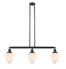  213-OB-G661-7 - Bullet - 3 Light - 38 inch - Oil Rubbed Bronze - Stem Hung - Island Light