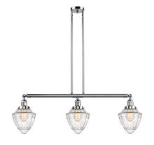  213-PC-G664-7 - Bullet - 3 Light - 38 inch - Polished Chrome - Stem Hung - Island Light