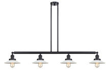  214-BK-G1 - Halophane - 4 Light - 53 inch - Matte Black - Stem Hung - Island Light