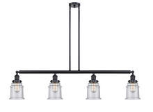  214-BK-G184 - Canton - 4 Light - 51 inch - Matte Black - Stem Hung - Island Light