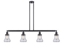  214-BK-G192 - Bellmont - 4 Light - 51 inch - Matte Black - Stem Hung - Island Light