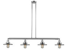  214-PC-M7 - Railroad - 4 Light - 53 inch - Polished Chrome - Stem Hung - Island Light