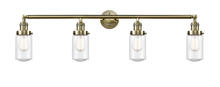  215-AB-G314 - Dover - 4 Light - 43 inch - Antique Brass - Bath Vanity Light