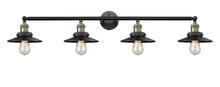  215-BAB-M6 - Railroad - 4 Light - 44 inch - Black Antique Brass - Bath Vanity Light