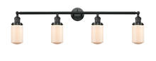  215-BK-G311 - Dover - 4 Light - 43 inch - Matte Black - Bath Vanity Light